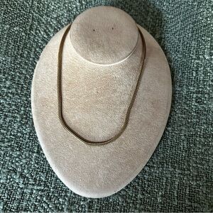 Vintage Monet Braided Chain Gold Tone Necklace